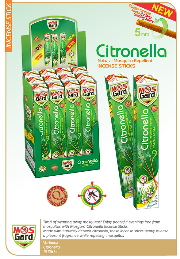 Mosgard Citronella Incense Sticks